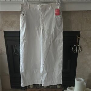 SPANX White Wide Leg Pants